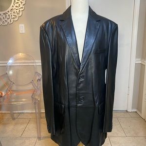 Concepts by Claiborne black leather jacket new with tags